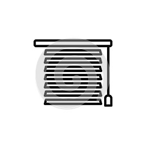 Blinds icon isolated on white background