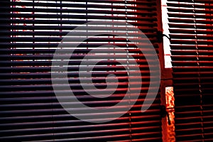 Blinds at the window