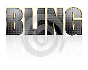 Bling Jewellery Text on White photo