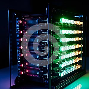 Blinking LED Lights in Server Rack
