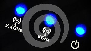 Blinking LEDs on a modern wireless router