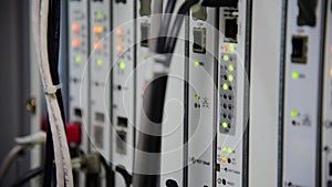 Blinking of networking telecommunication LED status in data center