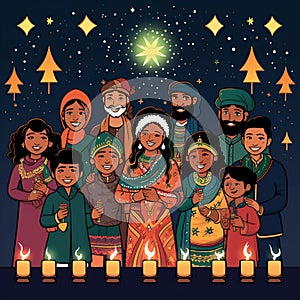 A Blissful Coalescence: Celebrating Christmas, Hanukkah, Eid, and Diwali Together photo