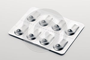 Blister foil pack with pills