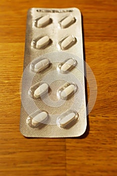 Blister packs antibiotics and pills