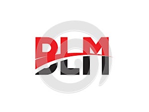BLM Letter Initial Logo Design Vector Illustration