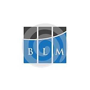 BLM letter logo design on BLACK background. BLM creative initials letter logo concept. BLM letter design