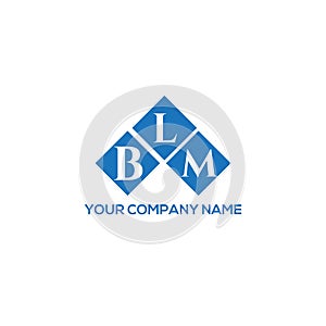 BLM letter logo design on WHITE background. BLM creative initials letter logo concept. BLM letter design
