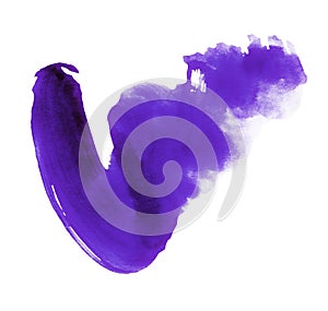 A Blob of Purple Watercolor