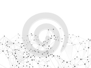 Block chain global network technology concept.