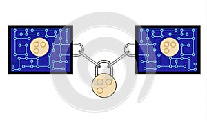 Block chain technology of omisego with secure lock