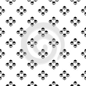 Block chain vector concept seamless pattern