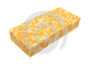Block of Colby Jack cheese photo