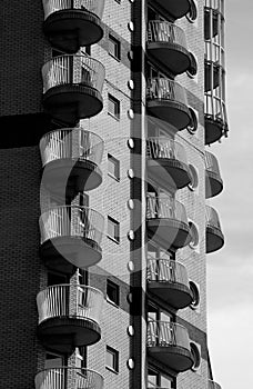 Block of flats canary wharf london