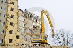 Block of flats demolition