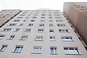 Block of flats seen from below