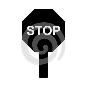 Block glyph flat icon