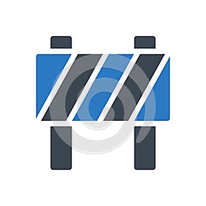 Block vector glyph color icon