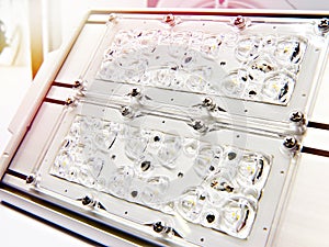 Block of LED lamps