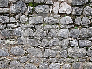 Block stone wall