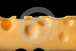 Block of Swiss cheese