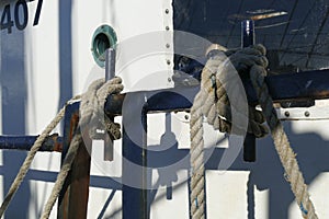 Block and tackle for rigging and anchor