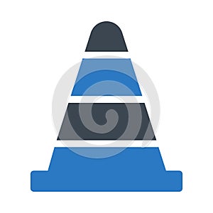 Block vector glyph color icon