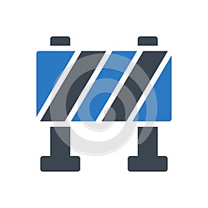 Block vector glyph colour icon