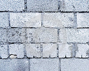 Block wall. Old concrete block wall background and texture