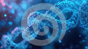 Blockchain connecting digital network data technology concept