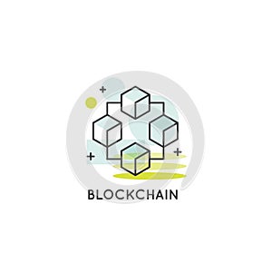 Blockchain Cryptocurrency Exchange, Buying and Selling, Continuously Growing List of Records Concept photo