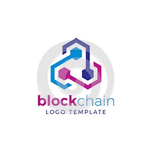 Blockchain and Cryptocurrency Logo Concept