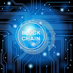 Blockchain cryptocurrency template.