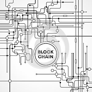 Blockchain cryptocurrency template.