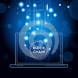 Blockchain cryptocurrency template.