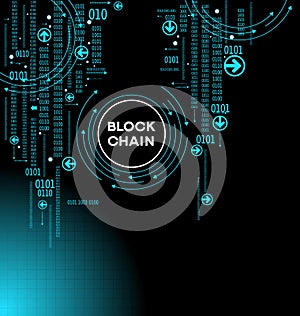 Blockchain cryptocurrency template.