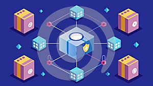 The blockchain data chain is a modernday vault with each block acting as a security deposit box safeguarding valuable photo