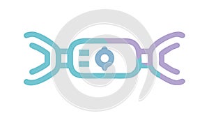 Blockchain Data Chain. Secure Network and Digital Ledger Tech. vector design Generative AI