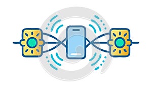 Blockchain Digital Network Connection Vector, vector design Generative AI