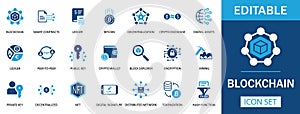 Blockchain Icon Set
