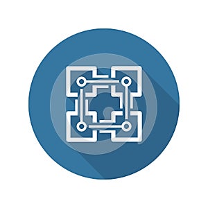 Blockchain Icon. Technology.