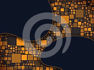 Blockchain and information technology social post background photo