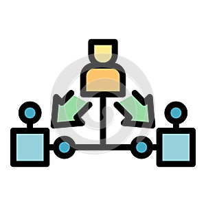 Blockchain infrastructure icon vector flat