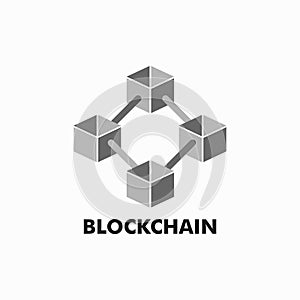 Blockchain Logo Vector Template Design