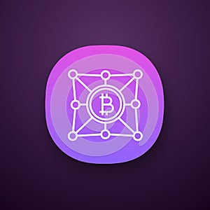 Blockchain network app icon