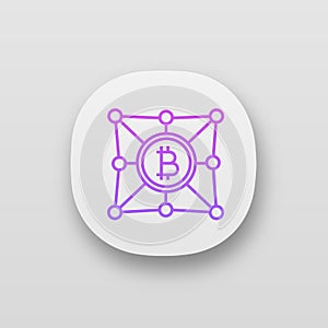 Blockchain network app icon
