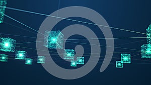 Blockchain network concept