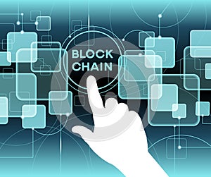 Blockchain cryptocurrency template.