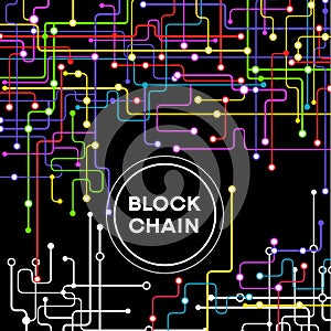 Blockchain cryptocurrency template.