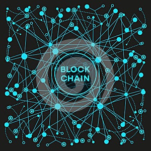 Blockchain cryptocurrency template.